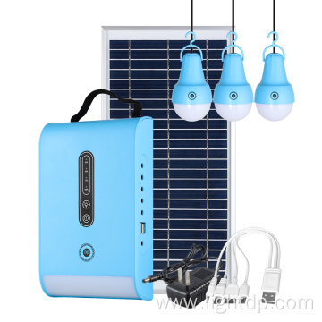 Portable Solar Home Lighting System with LED Bulb